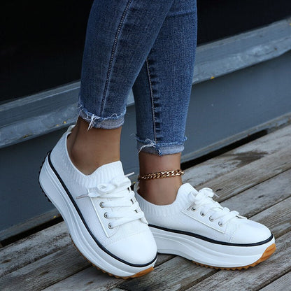 Summer Knit Slip-On Sneakers