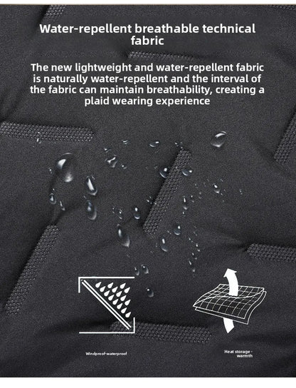 Men's hooded warm short jacket winter zipper pocket jacket outdoor sports and leisure work clothes windproof cotton jacket