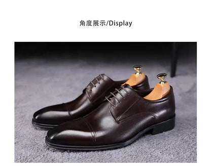 Fashion Business Dress Men Shoes Formal Slip On Dress Shoes Mens Oxfords Footwear High Quality Leather Shoes For Men Loafers