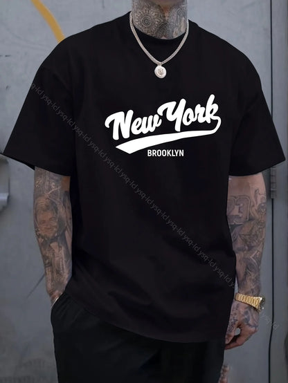 The Printed Men's Short-sleeved T-shirt Is A Fashionable and Casual Sports Top Suitable for Summer Men and Women T-shirts
