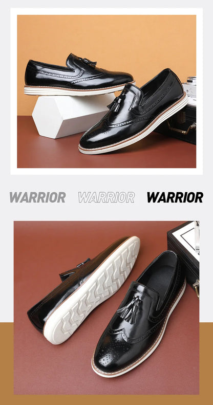 Luxury Leather Shoes New fashion Cowhide Pointed Toe British Business Formal Men's Leather Shoes Wedding Shoes Office Shoes