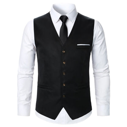 Men Suit Vest Coat Stripe Fabric Open Button Design Classic Design Causal  Business Fashion Slim Fit Men Suit