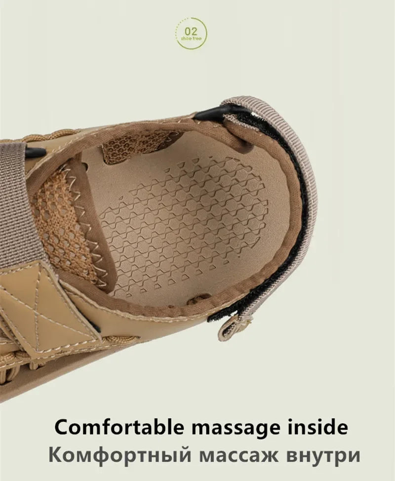 Summer Men Sandals Women Slippers Weaving Design Beach Sandals Breathable Casual Flat Sandals Outdoor Couples Sandals Size 46