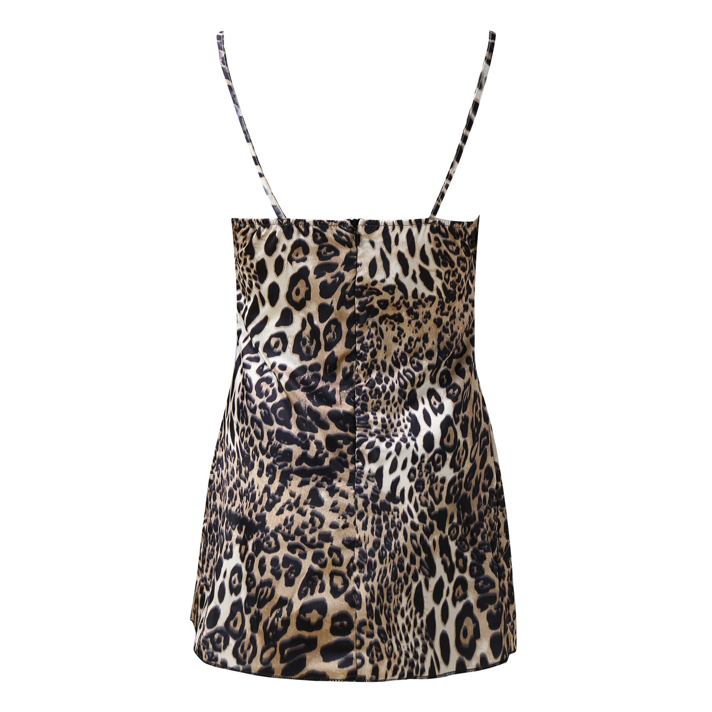 Sexy Leopard Floral Print Mini Dress for Women Spaghetti Strap Party Club Night Dress Elegant Backless Strapless Bodycon Dresses