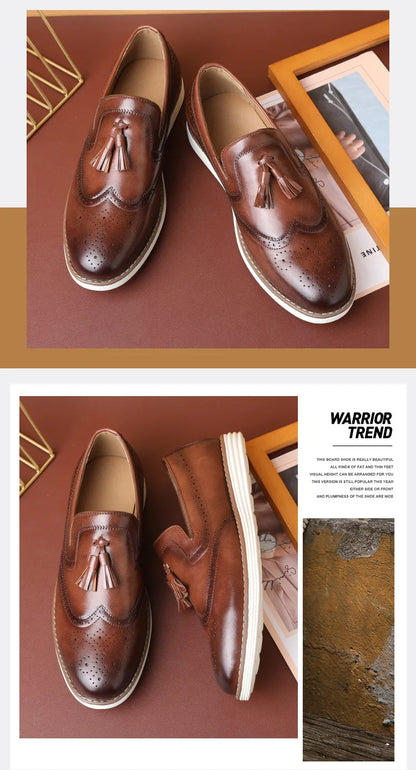 Luxury Leather Shoes New fashion Cowhide Pointed Toe British Business Formal Men's Leather Shoes Wedding Shoes Office Shoes