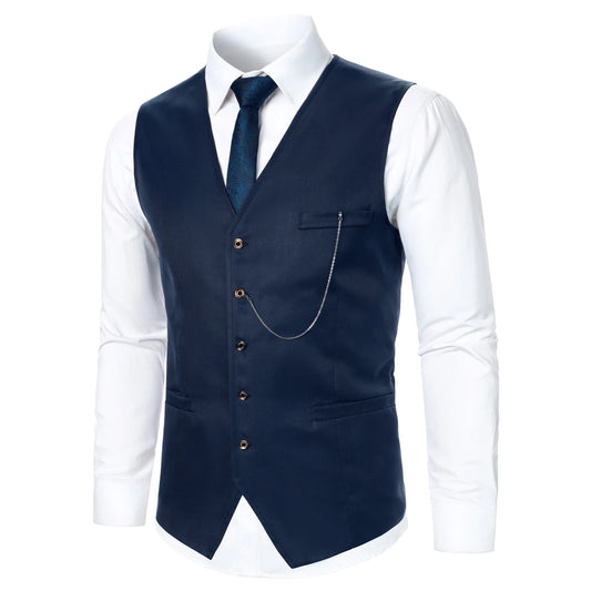 Men Suit Vest Coat Stripe Fabric Open Button Design Classic Design Causal  Business Fashion Slim Fit Men Suit
