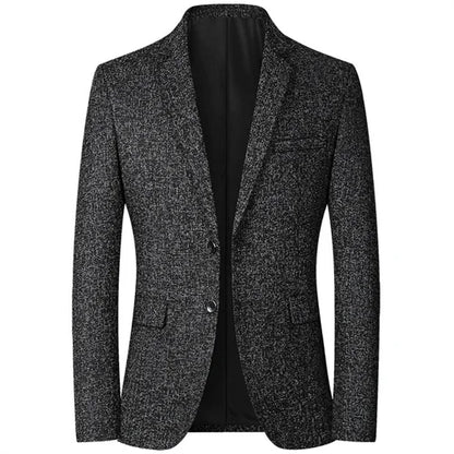 New Men Business Social Suit Slim Fit Jacket Black / Navy / Grey Fashion Simple Homme Wedding Prom Party Dress Blazers Coats