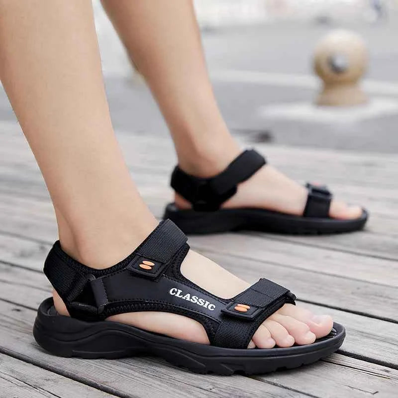 Men Sandals Summer Leisure Beach Holiday Sandals Men Shoes New Outdoor Sneakers Male Retro Comfortable Casual Sandals Men