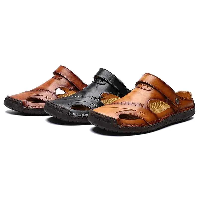 Sandals Men's Summer Style Student Open Toe Casual Versatile Magic Post Ultra Light And Soft Non-Slip Beach Shoes Fashionable
