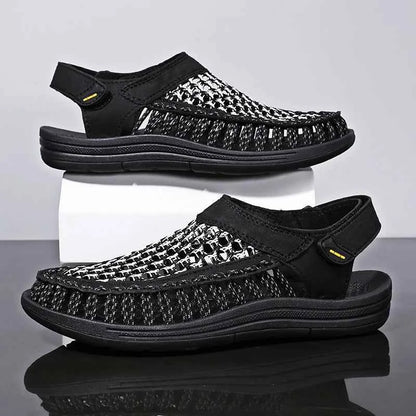 Summer New Sandals Men's Brand Designer Fashion Casual Outdoor Waders Large Size Hand-woven High Quality Beach Sandals For Men
