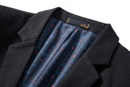2024 New Spring Men's Western-style Blazer Single Breasted Pesalir Fabric Casual Slim Fit Wedding Suit Jacket For Men