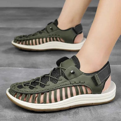 Summer New Sandals Men's Brand Designer Fashion Casual Outdoor Waders Large Size Hand-woven High Quality Beach Sandals For Men