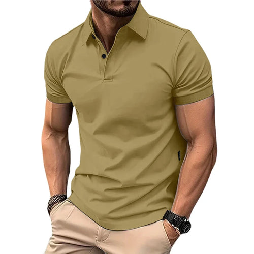 Solid Color Polo Shirt