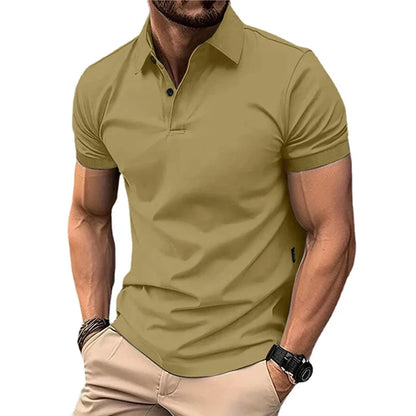 Solid Color Polo Shirt