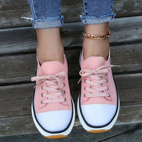 Summer Knit Slip-On Sneakers