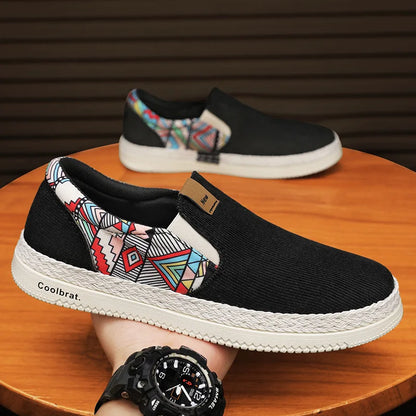 Men’s Flat Canvas Loafers