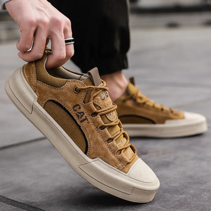 New Arrived Men Board Shoes All Season Anti Slip Wear-resistant Outdoor Off-road Hiking Shoes Luxury Classic Retro Men Sneakers