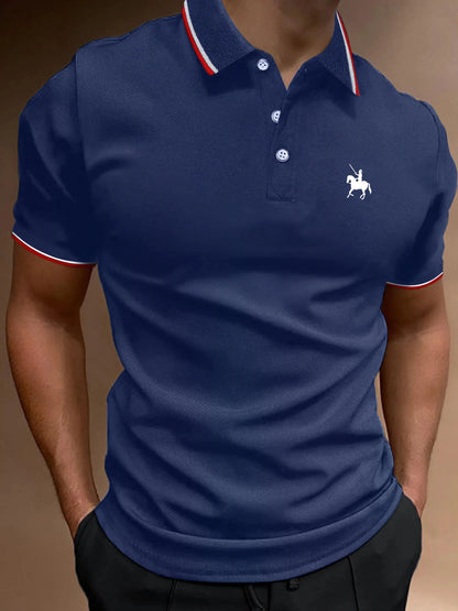 Men's Summer Cotton POLO Shirt Tops