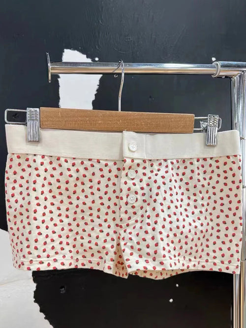 Strawberry Print Tank & Shorts Set