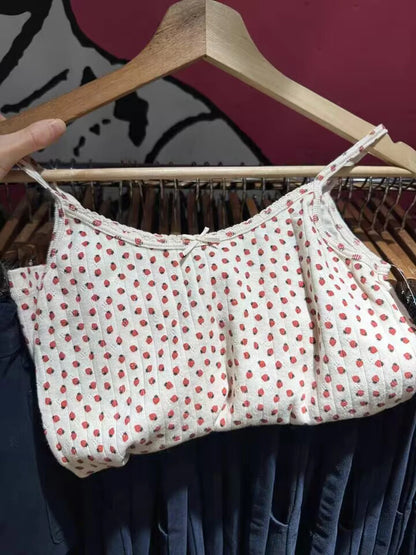 Strawberry Print Tank & Shorts Set