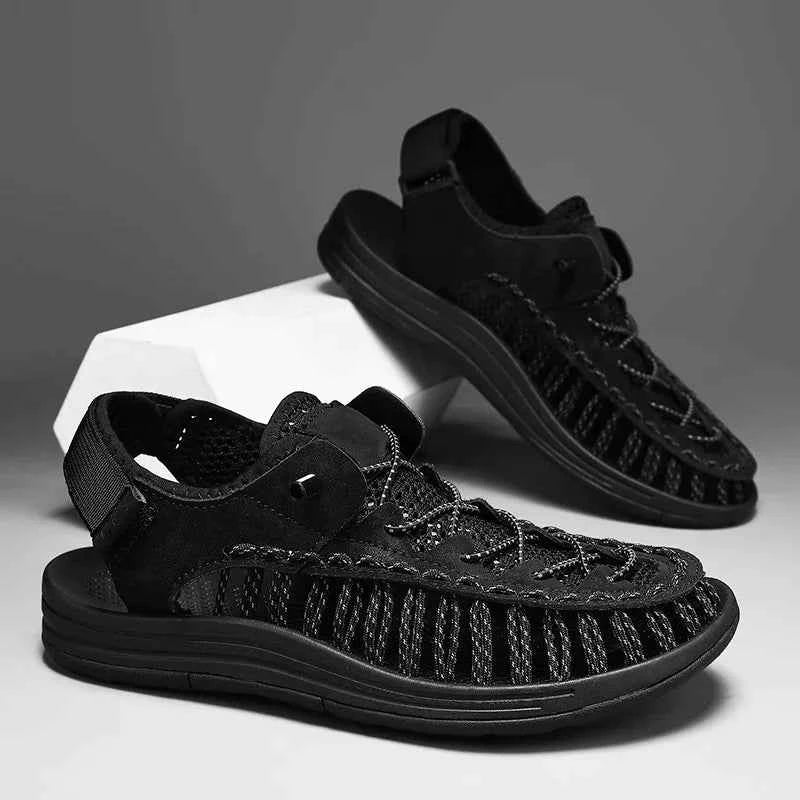 Summer New Sandals Men's Brand Designer Fashion Casual Outdoor Waders Large Size Hand-woven High Quality Beach Sandals For Men