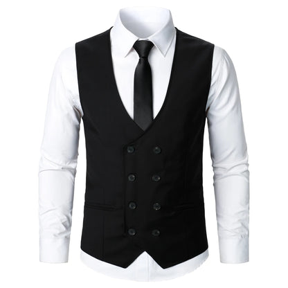 Men Suit Vest Coat Stripe Fabric Open Button Design Classic Design Causal  Business Fashion Slim Fit Men Suit