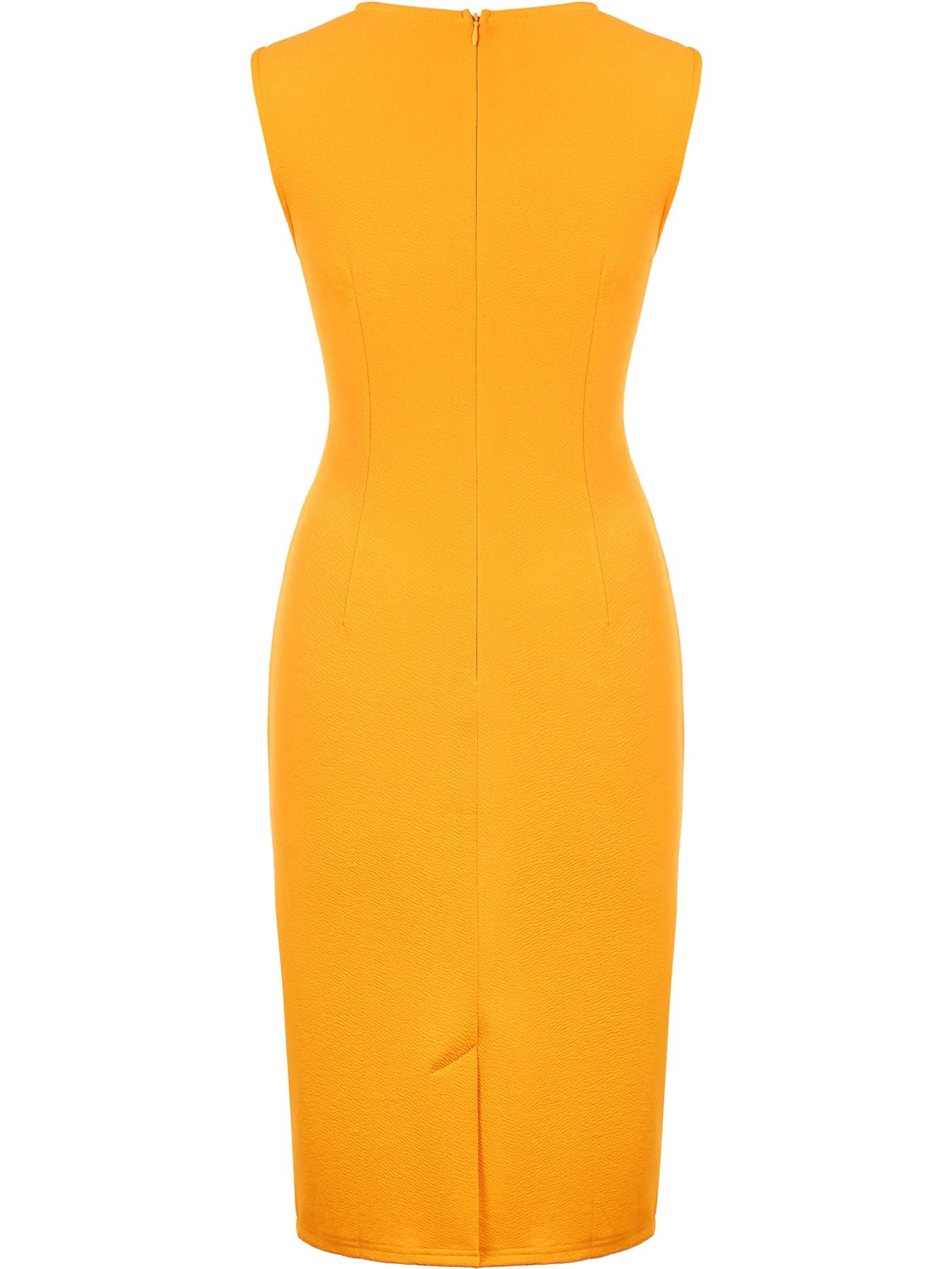 Womens Sleeveless Crew Neck Geometry Print Work Office Knee Length Colorblock Business Casual Party Pencil Bodycon Sheath Dress
