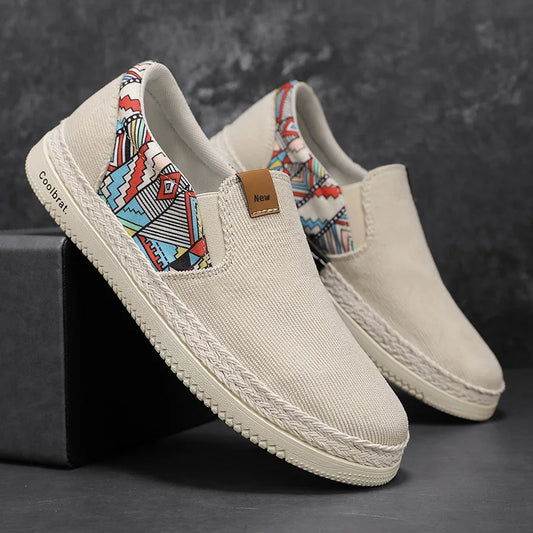 Men’s Flat Canvas Loafers