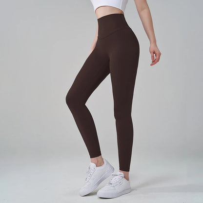 TRY TO BN Gym Leggings Yoga Pants Women Sports Fitness Naked Feeling High Waist Elastic Workout Push Up Leggings Tights Women