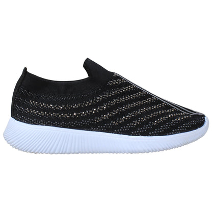 Rhinestone-Accent Running Sneakers