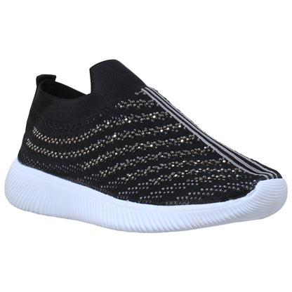 Rhinestone-Accent Running Sneakers