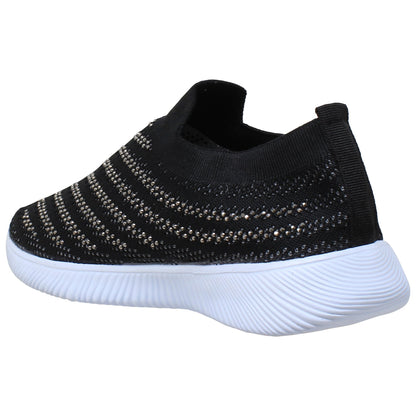 Rhinestone-Accent Running Sneakers