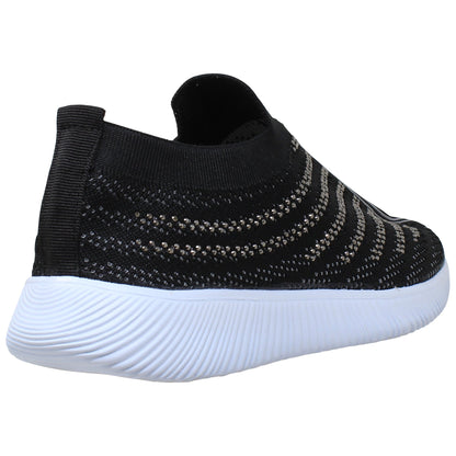 Rhinestone-Accent Running Sneakers