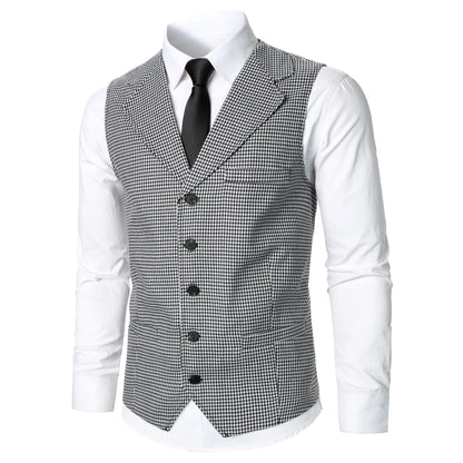 Men Suit Vest Coat Stripe Fabric Open Button Design Classic Design Causal  Business Fashion Slim Fit Men Suit