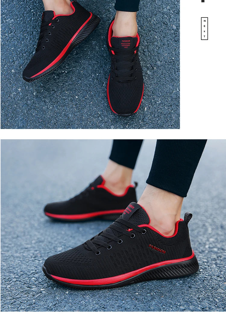 Men Running Shoes Breathable Light Comfortable Men's Casual Shoes Tenis Outdoor Slip On Walking Sneakers