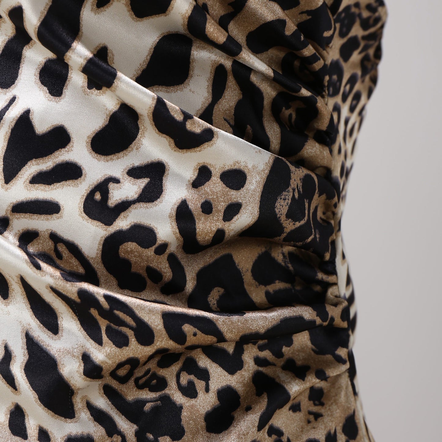 Sexy Leopard Floral Print Mini Dress for Women Spaghetti Strap Party Club Night Dress Elegant Backless Strapless Bodycon Dresses