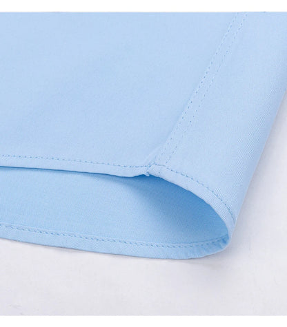 Hot Sale Men's Dress Shirt Formal Thin Business Classic Basic Diamond Button Social White Shirt Short Sleeve Men Clothing