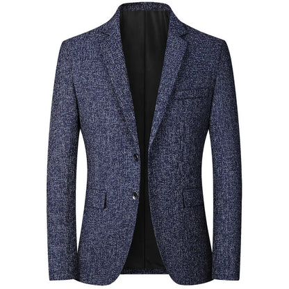 New Men Business Social Suit Slim Fit Jacket Black / Navy / Grey Fashion Simple Homme Wedding Prom Party Dress Blazers Coats