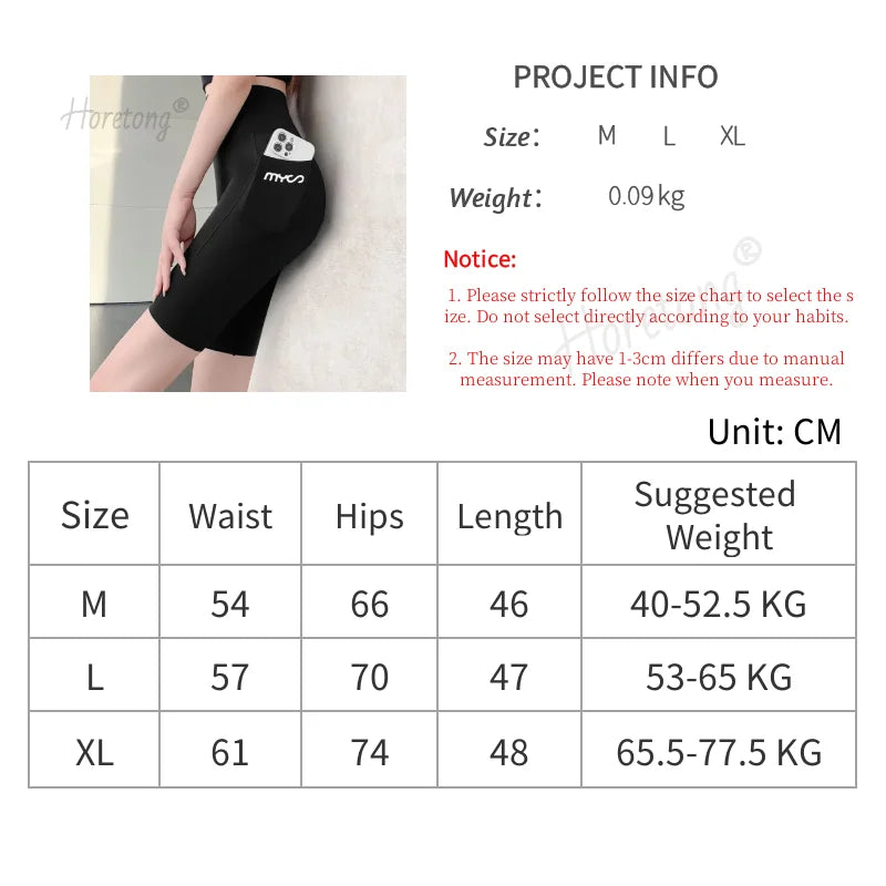 Horetong Women Sports Pants With Pocket High Waist Fitness Running Casual Streetwear Trousers Female Tight Workout Gym Clothing