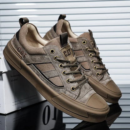 New Arrived Men Board Shoes All Season Anti Slip Wear-resistant Outdoor Off-road Hiking Shoes Luxury Classic Retro Men Sneakers
