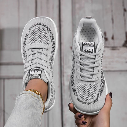 Sneakers Shoes For Woman Wide Barefoot Breathable Lace Up Flats Light Fashion Casual Outdoor Walking Loafers Women Shoes New