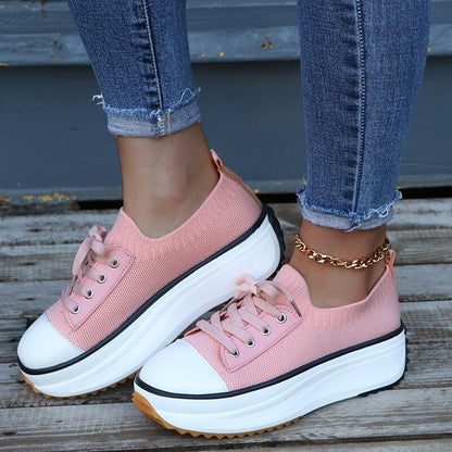 Summer Knit Slip-On Sneakers