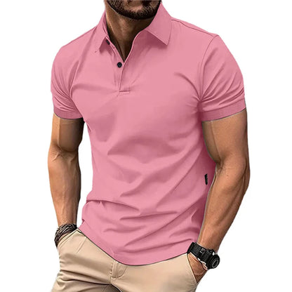 Solid Color Polo Shirt