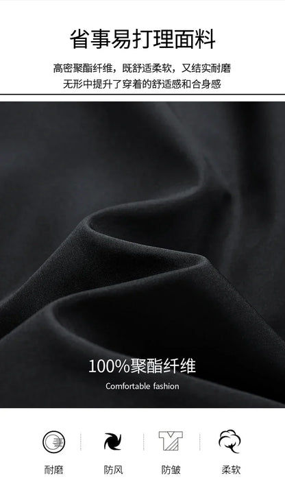 Men High Quality Fashion Business Spring Autumn Stand Collar fashion Jacket Coats Simple Solid Jackets Cloting Casual Jacket