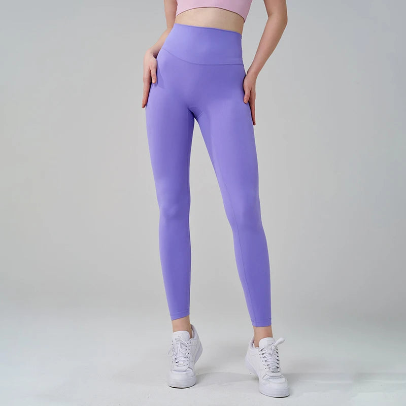 TRY TO BN Gym Leggings Yoga Pants Women Sports Fitness Naked Feeling High Waist Elastic Workout Push Up Leggings Tights Women
