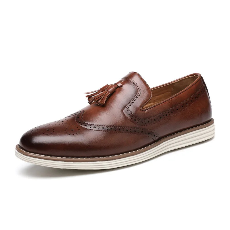 Luxury Leather Shoes New fashion Cowhide Pointed Toe British Business Formal Men's Leather Shoes Wedding Shoes Office Shoes