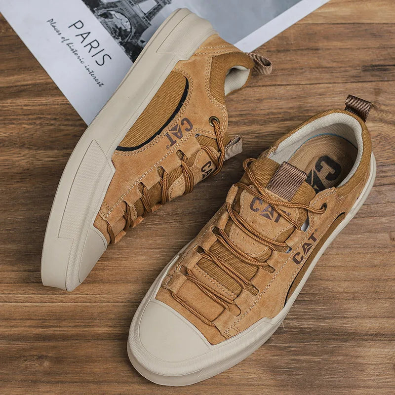 New Arrived Men Board Shoes All Season Anti Slip Wear-resistant Outdoor Off-road Hiking Shoes Luxury Classic Retro Men Sneakers
