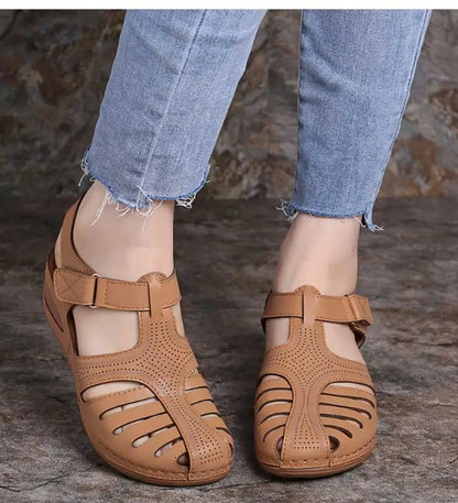 Women's Sandals Classics Summer Shoes For Women Summer Sandals Wedge Heels Sandalias De Mujer With Low Platform Footwear Female