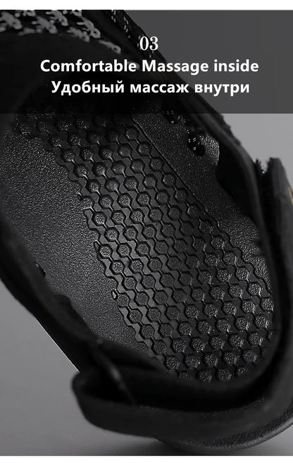 Summer New Sandals Men's Brand Designer Fashion Casual Outdoor Waders Large Size Hand-woven High Quality Beach Sandals For Men