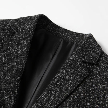 New Men Business Social Suit Slim Fit Jacket Black / Navy / Grey Fashion Simple Homme Wedding Prom Party Dress Blazers Coats
